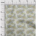 thumbnail image 2 of oneOone Georgette Viscose Dark Mustard Fabric Ocean Craft Projects Decor Fabric Printed By The Yard 42 Inch Wide, 2 of 4