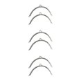 thumbnail image 3 of ZheElen 2piece Classically Vintage Metal Frame Kiss Clasp Lock For DIY Purse Making Made With Plastic Metal Purse Frame Easy silver 15.2CM 3Set, 3 of 6