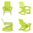 thumbnail image 1 of Palms Modern Adirondack Plastic Outdoor Rocking Chairs (Set of 4), 1 of 8