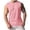Pink, variant on Tank Top for Men, Mens Side Split Waistband Sleeveless Fitness Round Neck Sport