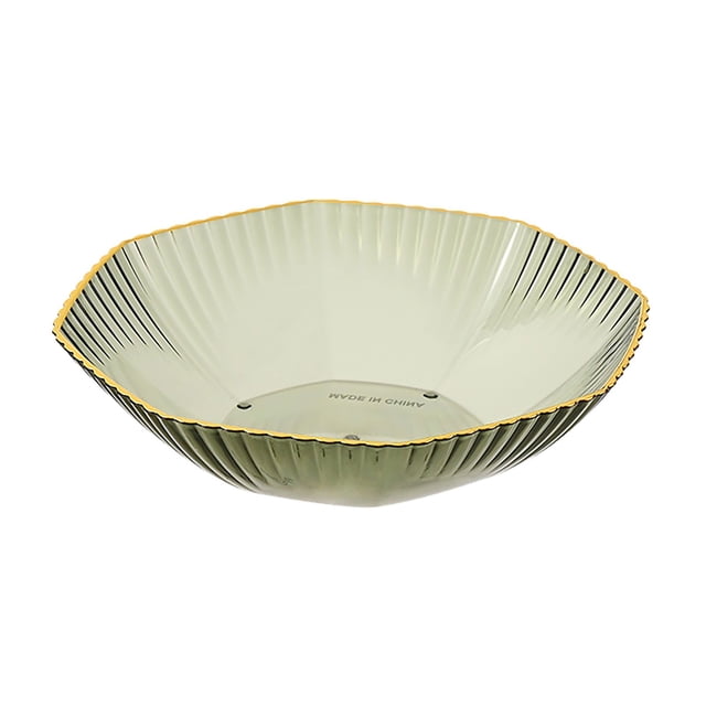 Ynlkorvg Tableware Fruit Plate Salad Plate Modern Fruit Dishes For Countertops Home Table Centerpiece Decoration Green