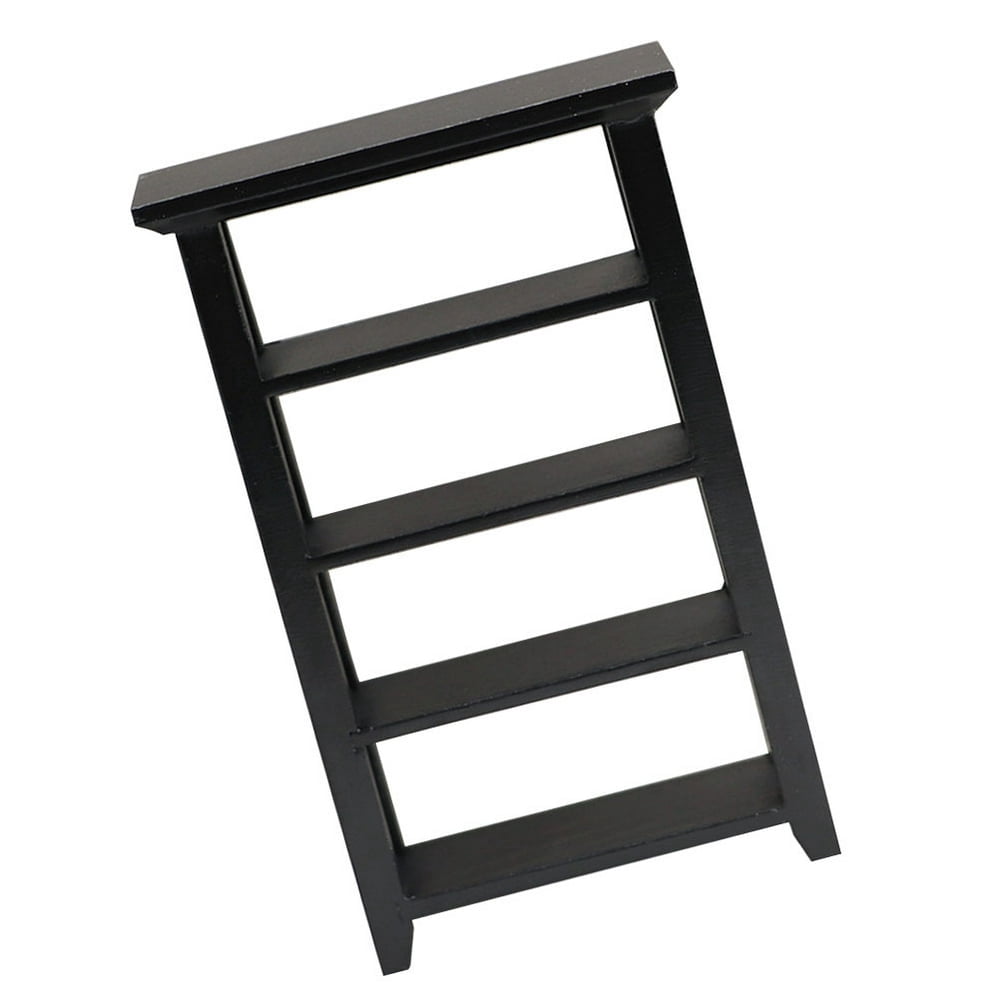 HLONK Simulation Frame Mini House Furnishing Supply Book Case Shelves Cabinet Bookcase Model