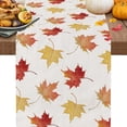 thumbnail image 3 of Chemin de Table Citrouille d'Automne pour l'Action de Grâce avec Motif à Carreaux Feuille d'Érable, Décor de Table de Cuisine et Salle à Manger en Lin pour Fête des Récoltes, Réutilisable, Facile à Nettoyer, Accent Festif pour la Maison, 3 of 8