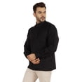 thumbnail image 4 of Bestman Solid Button Down Shirt For Men Long Sleeve With Patch Pocket Formal Business Wear, 4 of 7