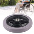 thumbnail image 4 of Roues de Fauteuil Roulant 120kg, Roue Solide, Assemblage en Caoutchouc pour Marchette Accessoire de Fauteuil Roulant à Domicile, 4 of 8