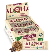 ALOHA Plant Based Protein Bars, Oatmeal, 14g Protein (Pack of 12)