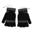 thumbnail image 4 of Fingerless Knitting Heating Gloves, Elastic Washable Full And Half Fingers Heating Gloves Soft Comfortable Double Heating  For Winter, 4 of 8