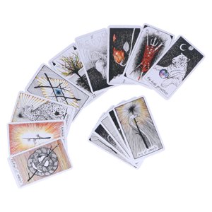 Cartes de Tarot, Cartes de Torot Sauvage Inconnue Deck de Tarote Jeu de cartes de Tarots Agrégés et Tough