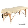 thumbnail image 1 of GreenLife® 2-Section 5" Luxury Wooden Super Stable Portable Massage Table - MTW122, 1 of 6