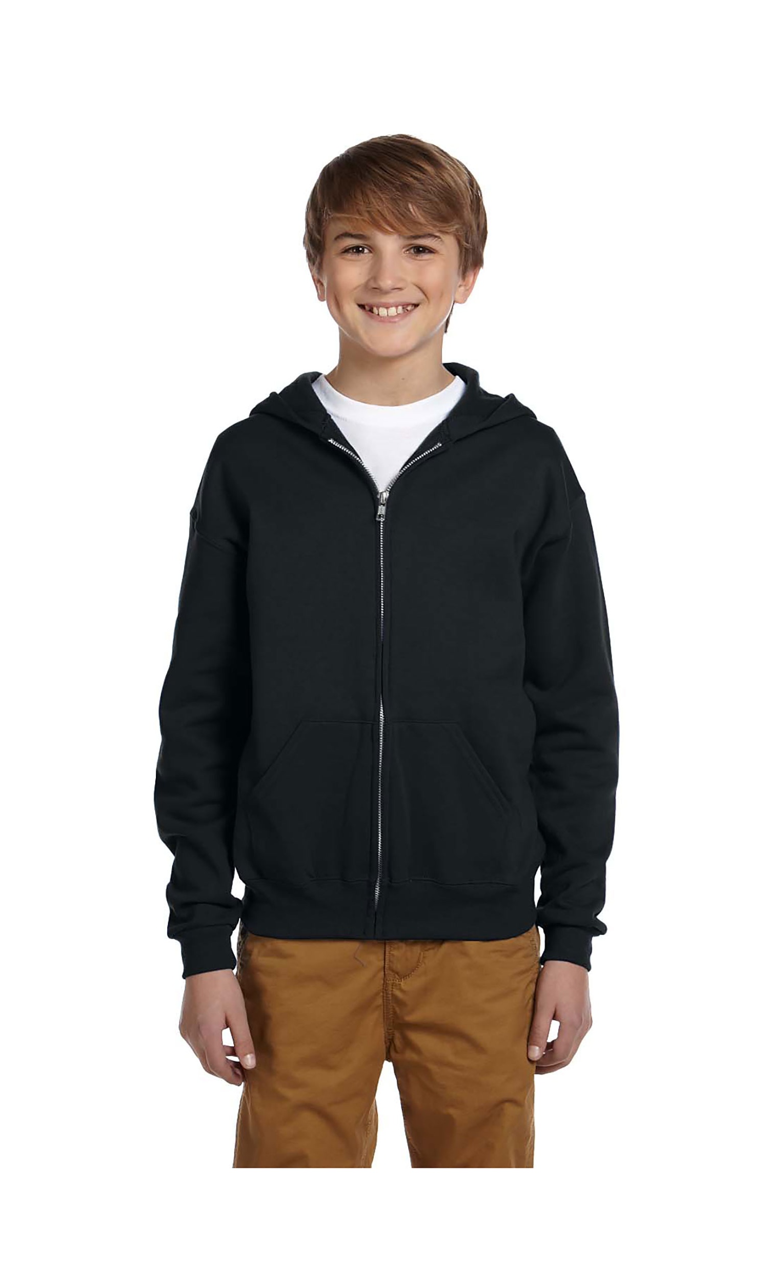 Jerzees Sweat à Capuche Zippé en Polaire pour Grand Garçon, Style 993B