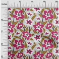 thumbnail image 2 of oneOone Velvet Light Gray Fabric Florals Craft Projects Decor Fabric Printed By The Yard 58 Inch Wide, 2 of 4