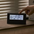 thumbnail image 1 of Cameland Réveil Numérique avec Écran Météo LCD, Affichage de la Température et de l'Humidité, Alarme avec Répétition, Rappel de Gestion Électronique de l'Heure, 1 of 7