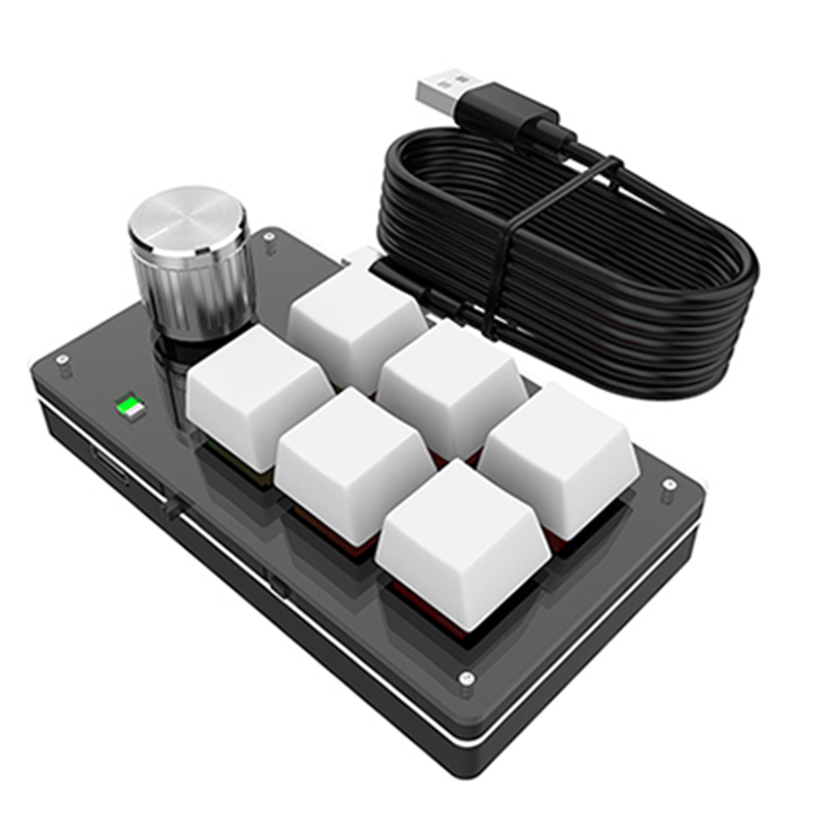One hand Wired RGB Keyboard Mini Mechanical Keyboard USB Custom keyboard Macro Programmable keyboard 6