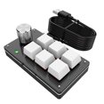 thumbnail image 1 of One hand Wired RGB Keyboard Mini Mechanical Keyboard USB Custom keyboard Macro Programmable keyboard 6, 1 of 8