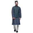 thumbnail image 1 of Atasi Ensemble Kurta Pyjama Ethnique Classique à Manches Longues Imprimé pour Hommes Tenue Décontractée, 1 of 5
