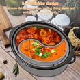 thumbnail image 4 of 2Pcs Slow Cooker Divider Liner Reusable Silicone Cooker Insert Liner Heat Resist for Cooking 6.57×5.11in, 4 of 10