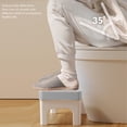 thumbnail image 4 of Toilet Poop Foot Stool, Toilet Squat Stool Stable Thickened  for Household White,Grey,Blue, 4 of 8