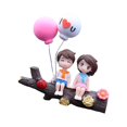 thumbnail image 3 of Abbracc Car Dashboard Decorations Interior Dashboard Accessories Action Figure Figurines Tree fork cute, 3 of 9