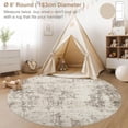 thumbnail image 3 of x Area Rug Living Room Rugs Washable Neutral Modern Abstract Soft Thin Large Rug Indoor Floor No Slip Rug Carpet for Bedroom Under Dining Table Home Office Decor Grey, 3 of 9