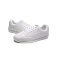 thumbnail image 3 of MAWCLOS Espadrilles de Danse pour Garçons Bout Rond Chaussures de Cheerleading Lacets Légers Cheer Bas Gym Trainer Blanc 2Y, 3 of 9