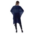 thumbnail image 4 of Moomaya Boléro en Georgette pour Femmes, Ouvert à l'Avant, Long et Transparent, avec Pompons, 4 of 7