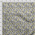 thumbnail image 4 of oneOone Cotton Silk Yellow Fabric Floral Craft Projects Decor Fabric Printed By The Yard 42 Inch Wide, 4 of 4