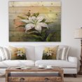 thumbnail image 4 of Art Design - Peinture à l'Huile Fleur de Lys Blanc, 4 of 5
