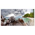thumbnail image 2 of Plage Tropicale Exotique sous Ciel Bleu - Uvre d'Art Moderne sur Toile, 2 of 3