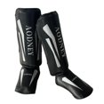 thumbnail image 3 of DYNWAVECA Kickboxing Shin Guards Shin Protection Gear Training Gear Leg Instep Protection Pads Leg Guards for Kicking Karate Black L, 3 of 9