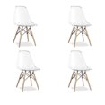 thumbnail image 1 of Chaise en bois clair de la collection Heavenly, ENSEMBLE DE 4, 1 of 7