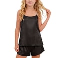 thumbnail image 1 of Ensemble Estival Mignon pour Enfants, Haut Sans Manches à Col Rond Uni et Short, Tenue d'Intérieur Deux Pièces pour Enfants, 1 of 7