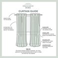 thumbnail image 3 of Exclusive Home Rideaux Intérieur/extérieur Panneaux de Rideaux à Œillets Cabana Unis, 54"x108 Pouces, Gris Moyen, Ensemble de 2, 3 of 8