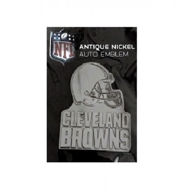 Cleveland Browns Antique Nickel Auto Emblem