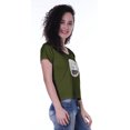 thumbnail image 4 of Moomaya T-shirt à Manches Courtes pour Femmes avec Col Rond, Écusson à Paillettes, Coupe Décontractée - 5K, 4 of 7