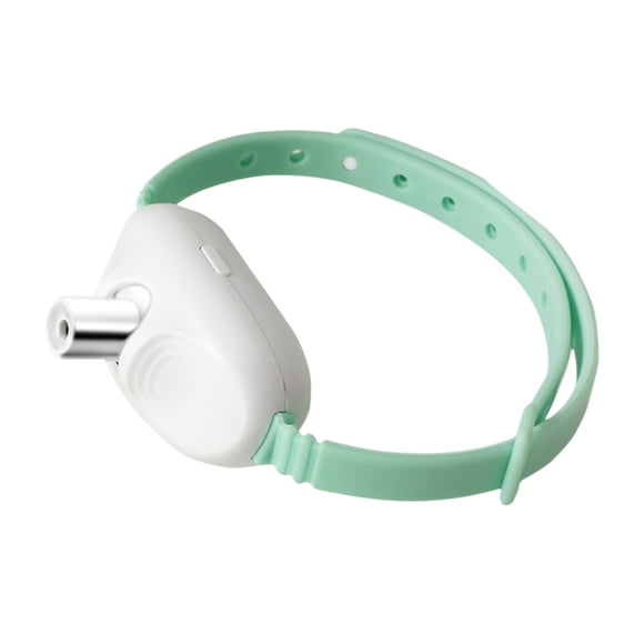 WLOELOEW Mint Green Automatic Laser Pointer Collar For Cats Wearable Interactive Cat Toy Usb Rechargeable Smart Amusing Pet Collar Plastic And Silicone Material Mint Green