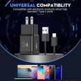 thumbnail image 4 of For Samsung Galaxy Fast Charger, Adaptive Fast Charging Wall Charger Plug with USB Type C Cable Replacement for Samsung Galaxy S9 S9 Plus S8 S8 Plus S10 S10  Plus Note 9 Note 8, Fast Charger, 4 of 4