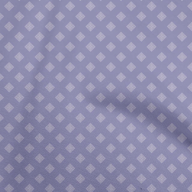 oneOone Georgette Viscose Medium Purple Fabric Geometric Sewing Material Print Fabric By The Yard 42 Inch Wide