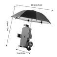 thumbnail image 3 of Vwrxbz Phone Holder with Sunshade 360 Rotation Motorcycle Bike Handlebar Mount One Click Lock Shockproof for Riding, 3 of 8