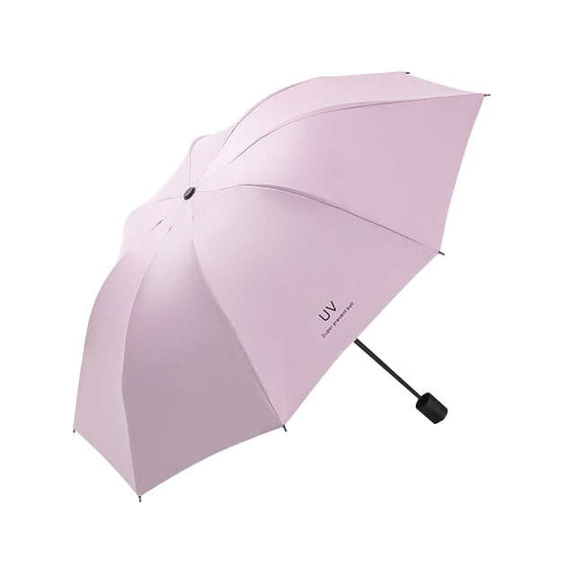 Automatic Three Fold Eight Umbrella with Glue for Sun Protection and Protection. Folding Sun Umbrella and Umbrella
