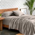 thumbnail image 2 of Bare Home Premium 1800 Collection Ensemble de Draps 3 Pcs, Lit Simple, Kaki, 2 of 10