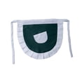 thumbnail image 1 of Xingzhi Polyester Apron Solid Color Replacement Cute Lace Kitchen Restaurant Coffee House Maid Costume Waitress Half Aprons Green, 1 of 6
