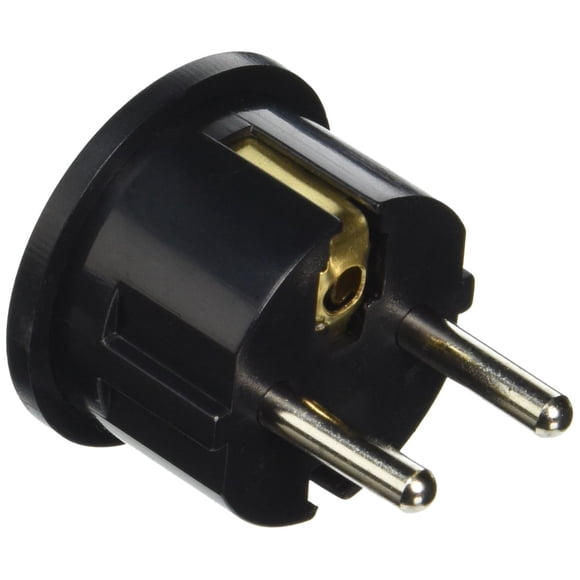 CKITZE BA-4 Grounded European German Schuko Plug Adapter Adaptor - American USA to German, France, Russia & more - Excellent Quality - 2 Pack