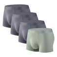 thumbnail image 1 of Plebaso Mens Boxer Briefs Stretch Comfortable Quick Dry Underwear Soft Breathable Boxers for Men (4 Pack), 1 of 2