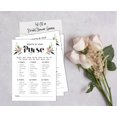 thumbnail image 4 of Inkdotpot 50-PackFloralWhats In Your Purse Bridal ShowerGameWedding Shower Bachelorette Party Bulk ActivityGameCards, 4 of 7