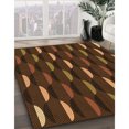 thumbnail image 3 of Ahgly Tapis Rectangulaire Lavable en Machine Intérieur Transitionnel Acajou Brun, 7 Pieds x 9 Pieds, 3 of 7