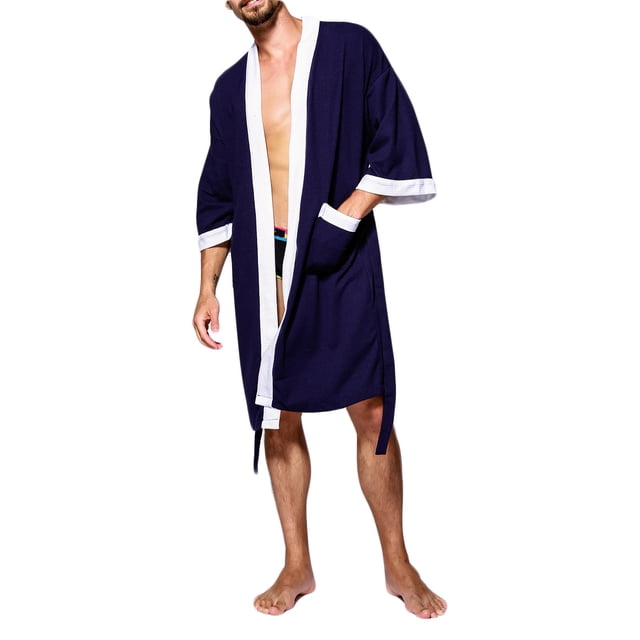 LSLJS Mens Robe Winter Loose Fallow Couples Bathrobe Long Nightgown Nightgown, Robes Gifts for Men