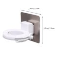 thumbnail image 2 of KAKOWELY 2pcs Adjustable Hand Sanitiser Holder Wall Mounted Shower Gel Bottle Rack Hook,2.76"X2.76"X1.57", 2 of 5