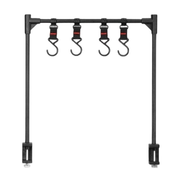 Accessoires pour Gril d'Extérieur Portable en Alliage d'Aluminium, Support Suspendu de Table avec Crochets et Tablette, Plateforme 12,6 Po
