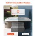 thumbnail image 4 of KFFKFF Hot Tub Steps, 2-Step Spa Outdoor Stairs, Heavy Duty 25 inch Wide HIPS Above-Ground/Inflatable Pool Ladder with 600 lbs Weight Capacity, Multi-Use, Graphite Gray, 4 of 9