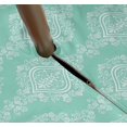thumbnail image 3 of Vargottam Indoor/OutdoorTablecloth58x58 Inch SquareTablecloth with Umbrella Hole and Zip- Waterproof PatioTableCloths- TableCovers for Backyard RectangularTable- Aquamarine, 3 of 5